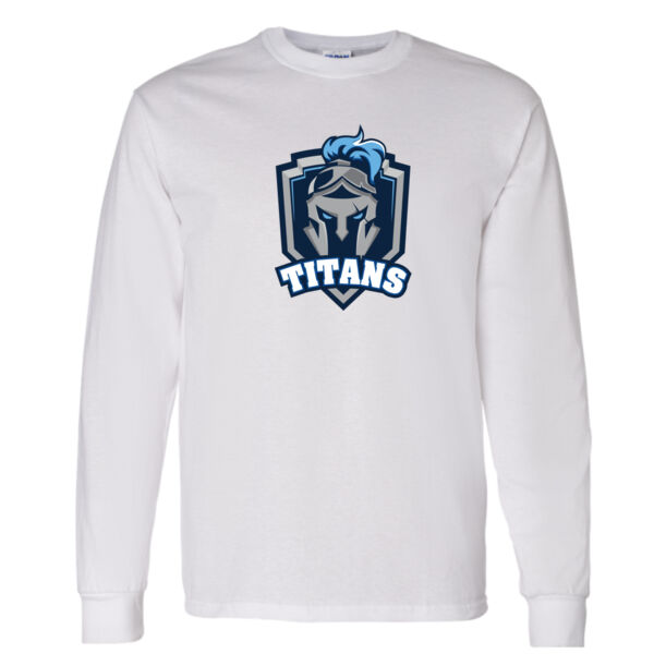 Gildan Unisex Crest Printed Long Sleeve Thumbnail