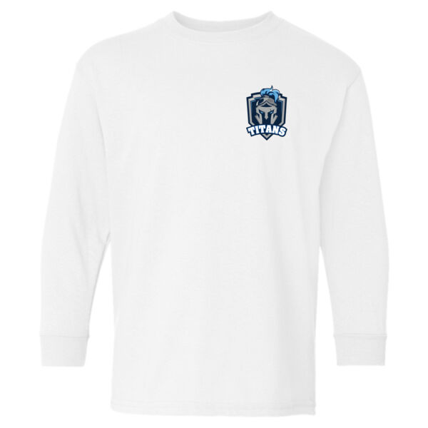 Gildan Youth Emblem Printed Long Sleeve Thumbnail