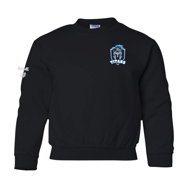 Gildan Youth Emblem Printed Crewneck Thumbnail