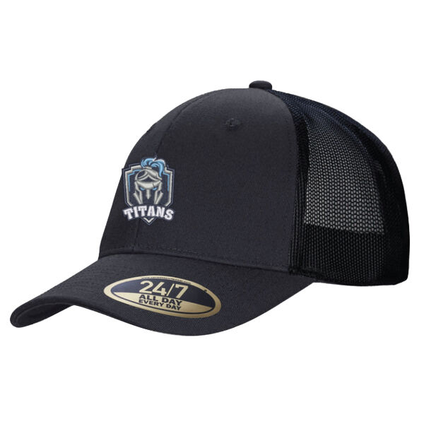 Trucker Adult Emblem Embroidered Snap Back Cap Thumbnail