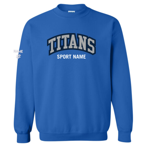 Gildan Unisex Titans Sport Twill Crewneck Thumbnail